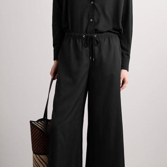 JAMES PERSE WIDE LEG  DRAWSTRING PANTS 0 SMALL 2 - Picture 2 of 9